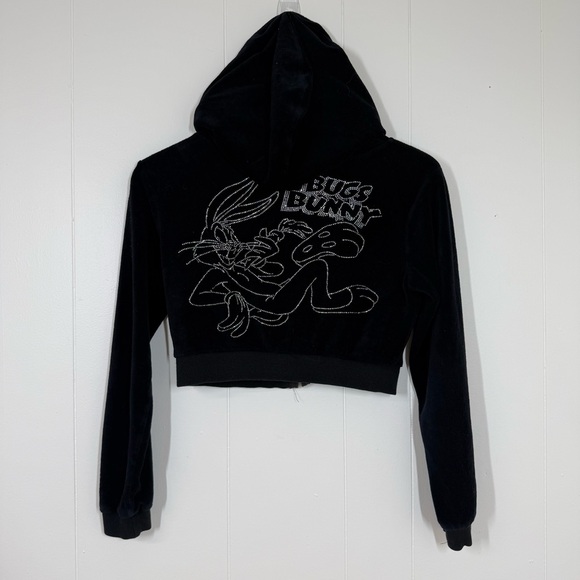 Dolls Kill X Looney Tunes Velour Rhinestone Bugs Bunny Track Suit - Picture 11 of 12